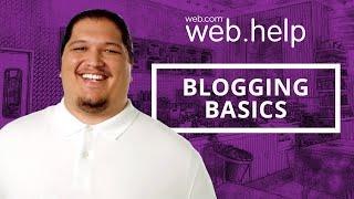 Web.Help: Blogging Basics