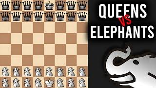 QUEEN'S ARMY vs ELEPHANT'S ARMY ║ Fairy Chess Part 9