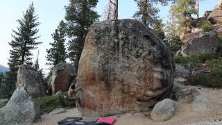 Bliss Arete v4: Middle Bliss, Lake Tahoe Bouldering