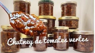 CHUTNEY DE TOMATES VERTES, recette anti gaspi