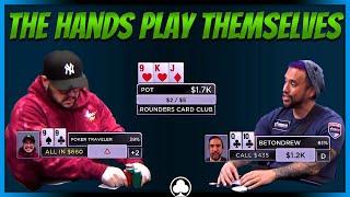 Flopped Set vs Flopped Straight!?!?  BetOnDrew vs Poker Traveler