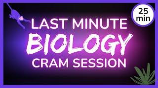 Last Minute Biology EOC Cram Session // 25min Crash Bio Review!