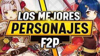 ¡ESTOS SON los PERSONAJES F2P que DEBERÍAS SUBIR! - Guía para principiantes - Genshin Impact