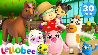 Smile & Sing A Long | Lellobee City Farm | Kids Road Trip! | Kids Songs and Stories