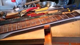 Monster Guitars 046: Toronado project - Using a dirt cheap fret crowning file