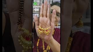 खूप भारी  Micropolish Mangalsutra #shots #jewellery #mangalsutra #saree #youtubeshorts