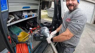 Pipe cleaning 169.blocked pipe cleared! - Camera inspection & special cleaning in the manhole