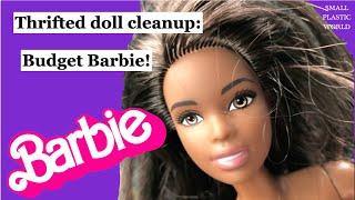 Thrifted doll cleanup: a random budget Barbie doll with the beautiful Asha face! Can I make her MTM?