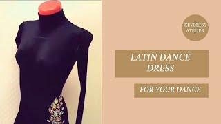 Black Latin dance dress