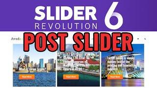 How to create post based slider with Revolution slider 6.