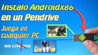 Instalo Androidx86 en un PENDRIVE para jugar en CUALQUIER PC | PrimeOs-BlissOs