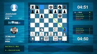 Chess Game Analysis: ZCMUNIR - Joseluis20 : 1-0 (By ChessFriends.com)