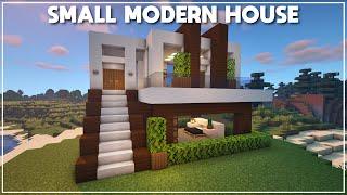 Minecraft: How to Build a Small Modern House [Tutorial] 2020