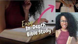 EASY in- depth Bible study method & MUST HAVES: How to study the Bible for beginners & UNDERSTAND IT