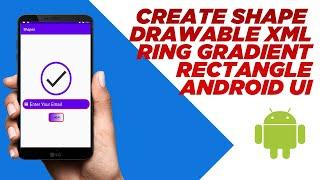 How to Create Shape Drawables XML Android Studio | Hindi | Ashish Bendale