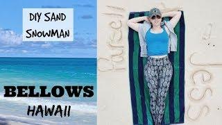 Bellows AFB Beach | DIY Sand Snowman | Oahu Eyelash Extensions | Vlogmas Ep. 8