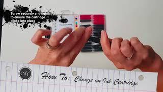 How To Change A Manuscript Ink Cartridge