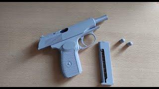 Макет пистолета Макарова ПМ на 3д принтере/ 3D print toy Makarov (PM)