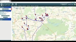 MAPIX Видео инструкция 3. Маршруты - ГЛОНАСС МОНИТОРИНГ АВТО