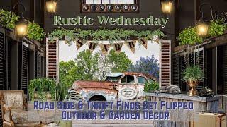 DIY Garden Decor Ideas Using Thrifted & Roadside Finds / Rustic Wednesday