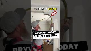 Drywall Curve in the 50s vs Now: Who Does It Better? #shorts (@krugerconstruction @constructionp)