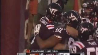 Logan Thomas Game-Winner vs. Miami, 2011