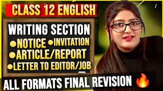 Writing section class 12 english 2024-25