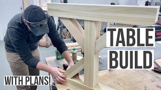 Simple & STRONG Joinery | Not Rustic Farmhouse Style Table & Bench