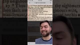 Dumb Events in History: The Wicked Bible