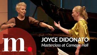 Joyce DiDonato 2023 Masterclass at Carnegie Hall (Day 1) — "Sta nell'Ircana" from Handel's Alcina