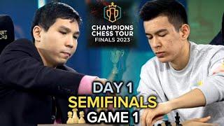 INTENSE ENDGAME!! Wesley So vs. Nodirbek Abdusattorov | CHAMPION CHESS TOUR FINALS 2023 | SF GAME 1