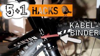 (5+1) einfache BIKE HACKS | Fahrrad Tipps  und Tricks | MTB + Road | Mountainbike