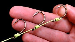 "No-Knot" Knot - the best tutorial how to tie hook without a knot! | Life Hacks for Fishing