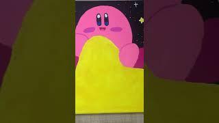 Acrylic Painting of Kirby - Irie Island Gaming - Ep. 66 [YouTube #Shorts]