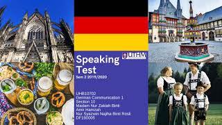 Speaking Test UHB10702 German Communication 1