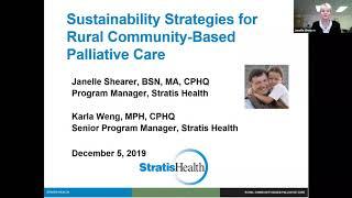 Sustainability Strategies for Rural Community-based Palliative Care