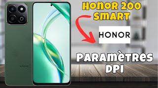 Comment changer dpi Honor 200 Smart || Paramètres DPI