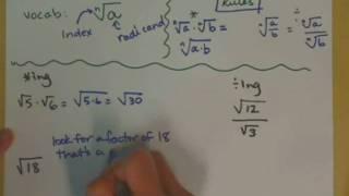 multiplying and dividing radicals