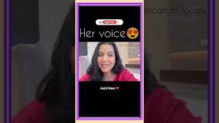  Her voice  | Aaj ki raat | Tamannaah Bhatia | #youtubeshorts | cover by - Shreyabasu #shorts