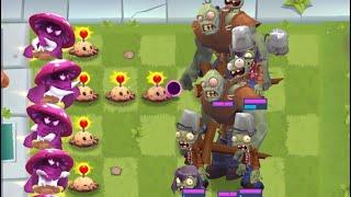 Nightcap + Potato Mine VS Gargantuar + Bucket head Zombie - Plants VS Zombies 3