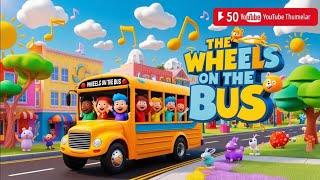 " Wheels on the Bus Go ROUND & ROUND | Fun Kids Song & Nursery Rhymes "