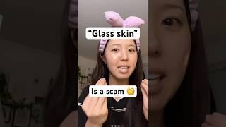 Is “glass skin” really good?  #shorts #kbeauty #skincare #beautyindustry #beauty #glassskin