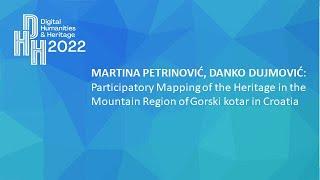 Martina Petrinović and Danko Dujmović #DHH2022 – 2nd DARIAH-HR conference