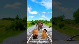 baby boy railway master attack VFX final editing video baby kam cartoon video #youtube Reels