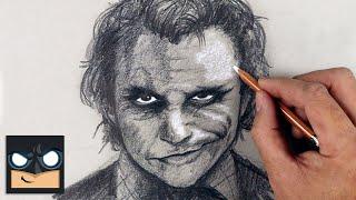 How To Draw The Joker | The Dark Knight Sketch Tutorial