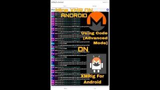 How To Mine XMR Monero On Android Phone Using XMRIG for Android! Using Code Step By Step Guide.