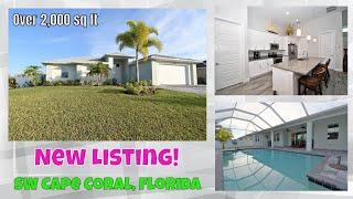 Cape Coral Florida Homes for Sale | 4Bedroom | 3Baths |Pool | Over 2000 sq ft