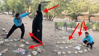 Masoud goes to his wife's grave and asks permission to marry his sister  Masoud and his mother clash