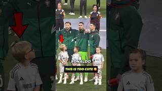 Ronaldo ignored these young fans and made them cry. #shorts #ronaldo
