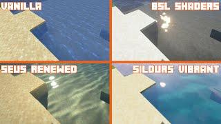 Vanilla vs Seus Renewed vs BSL Shaders vs Sildurs Vibrant Extreme VL | Shader Comparison